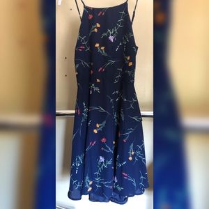 Lulus Navy blue floral Dress
